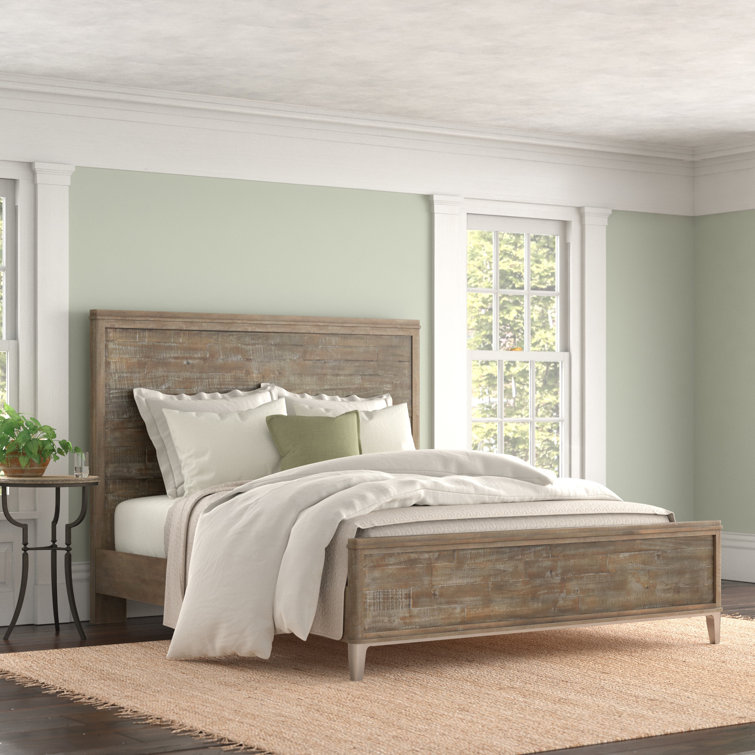 Mauve Solid Wood Low Profile Standard Bed & Reviews Birch Lane